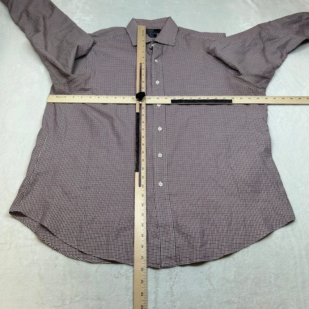 Polo Ralph Lauren Regent‎ Shirt Mens XL Red Check Classic Fit Button Down